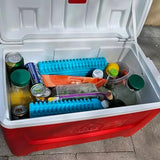 Arizona Ice Industrial Ice Packs | Replaces 10lbs of Ice |18°F (-8°C) | Deepest Grooves | May Freeze Drinks | USA Company | 12" x 8.5" | Two Pack