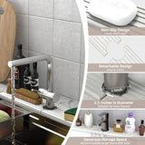 Faucet Mat for Kitchen Sink - Super Absorbent Diatomite Fast Drying Stone, Quick Drying Splash Guard,Prevents Moisture Buildup Sink, Durable Protector for Kitchen,Bathroom Counter