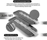 Ankle Weights A Pair of 1/2/3/4/6/8/10/12/20 LBS Wrist Leg Arm Weights for Women Men kids child with Adjustable Straps, Strength weighted for Physical Therapy Running Walking Fitness Gym Workout