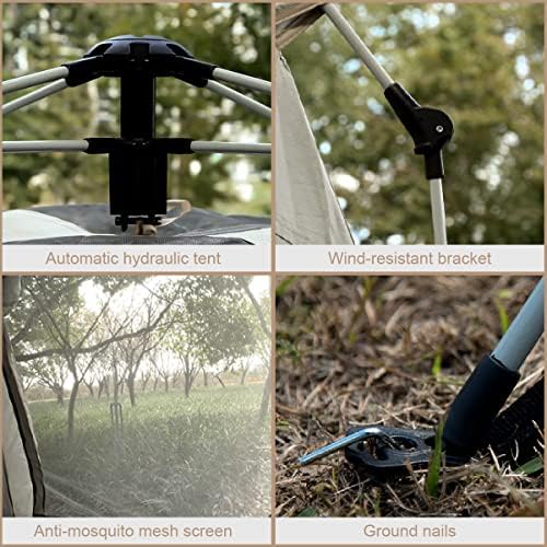 Pop Up Tents for Camping, 2/3/4 Person Camping Tents with Quick Setup Folding Pop Up Style | Backpacking for Hiking, Travel or Beach | Inflatable Tents for Camping