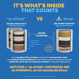 AquaBliss High Output Revitalizing Shower Filter - Reduces Dry Itchy Skin, Dandruff, Eczema, and Dramatically Improves The Condition of Your Skin, Hair and Nails - Matte Gold (SF100-GD)