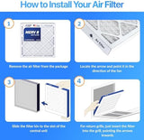 Filter King 22x22x1 Air Filter | 4-PACK | MERV 8 HVAC Pleated A/C Furnace Filters | MADE IN USA | Actual Size: 22 x 22 x .75"