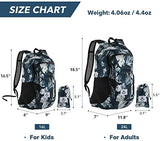 4Monster Hiking Daypack,Water Resistant Lightweight Packable Backpack for Travel Camping Outdoor