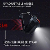 Vekkia Ultra Bright LED Headlamp Flashlight (2 Pack), White and Red Light Headlight with Adjustable Headband, IPX6 Waterproof Head Lamp for Outdoors,Camping,Running,Cycling,Hiking. Batteries Included