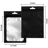 Gwybkq Resealable Bags for Food Storage 350 Pieces (4×6Inch Black)