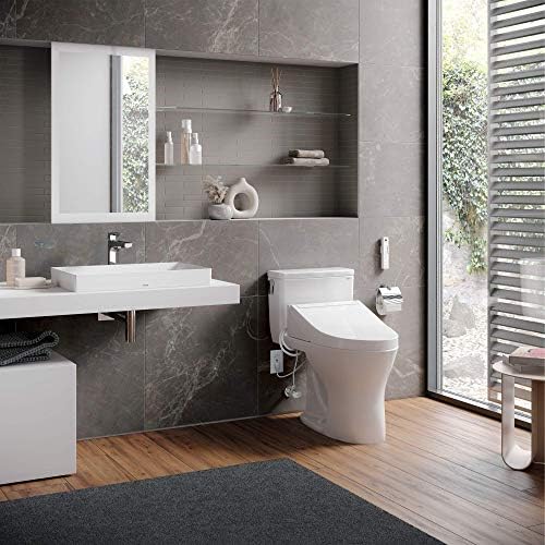 TOTO SW3084#01 WASHLET C5 Electronic Bidet Toilet Seat with PREMIST and EWATER+ Wand Cleaning, Elongated, Cotton White