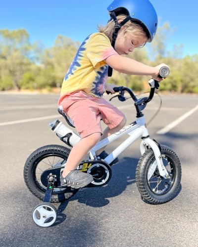 RoyalBaby Kids Bike EZ Freestyle Training Free Balance to Pedal Easy Learning Bicycle, 12-18 Inch for Toddlers to Big Kids