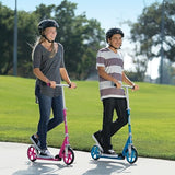 Razor A5 Lux Kick Scooter for Kids Ages 8+ - 8" Urethane Wheels, Anodized Finish Featuring Bold Colors and Graphics, for Riders up to 220 lbs