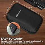 BOOSTEADY Universal Handgun Cleaning kit .22,.357,.38,9mm,.45 Caliber Pistol Cleaning Kit Bronze Bore Brush and Brass Jag Adapter