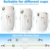Water Bottle Holder with Strap for Hydroflask 32oz 40oz Insulated Water Bottle, Carrier Sling Bag with Phone Pocket Water Bottle Sleeve for Men Women Hiking Camping Travelling