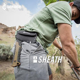 Gerber Gear Pack Hatchet - 3.5" Steel Blade Axe with Full Tang - Survival, Bushcraft and Camping Gear - with Mountable Nylon Sheath - Brown