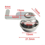 Cam Lock With Quick Clip For Cash Drawer Locker Metal Cabinet Flight Box Lock, Zinc Alloy For Cash Drawer Locker Metal Cabinet Lock, Suitable For Flight Boxes