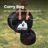 Propane 2 Burner Camping Stove with Carrying Bag, Portable Folding Gas Stove for Camping, Backpacking Camp Stove for Outdoor Cooking, With 17,000 BTU Adjustable Burners for BBQ, Tailgating
