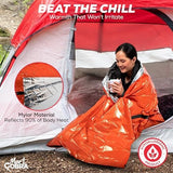 Emergency Sleeping Bag for Survival Gear and Supplies 3-Pack Life Bivy Sack Waterproof Mylar Emergency Blankets for Survival Kit Car Camping Gear Hiking Tac Bivvy Go Bag Supplies Sleep Sacks Shelter