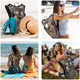 Reflective Hydration Backpack, Hydration Pack - Water Backpack with 2L/3L Hydration Bladder, Essential for Festivals - Rave Hydration Pack for Hiking, Running, Cycling, and Festivals