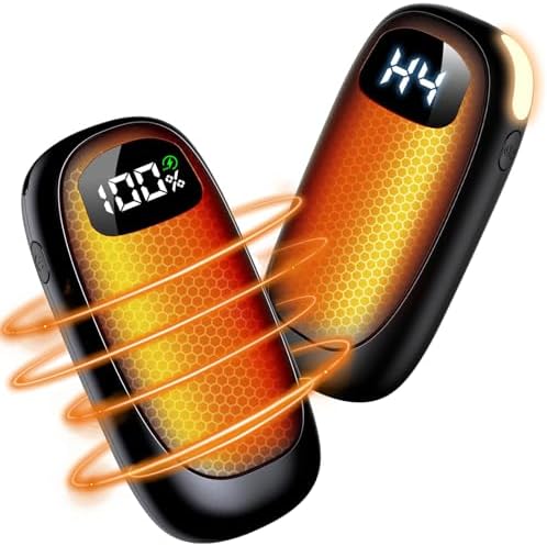 Hand Warmers Rechargeable - 14000mAh Electric Hand Warmers, Max 20 Hrs Warmth 4 Levels Heat Up to 131℉, Dual-Side Heating Portable Reusable Pocket Heater 2 Pack for Raynauds, Hunting, Camping, Golf