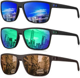KALIYADI Polarized Sunglasses for Men, Lightweight Sun Glasses with UV Protection for Driving Fishing Golf