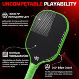 BAGAIL Pickleball Paddles, USAPA Approved Fiberglass Surface Pickleball Set, Lightweight Pickle Ball Rackets with 4 Balls, 1 Bag, Designed in California for Traction and Stability