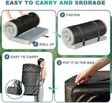 Memory Foam Camping Mattress Pad, CertiPUR-US Waterproof Portable Roll Up Mattress for Adults, Thick Floor Sleeping Mat Pad for Car Truck Tent with Travel Bag