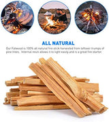 Eco-Stix Fatwood Fire Starter Kindling Firewood Sticks Bulk Packaged Firestarters 100% All Natural Resin Ocote Pine 10 Lbs