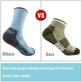 FEIDEER Hiking Walking Socks For Women, Multi-pack Outdoor Recreation Socks Moisture Wicking Crew Socks