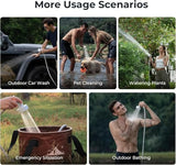 FLEXTAILGEAR MAX Shower Portable Shower for Camping, Rechargeable Outdoor Camping Shower, Portable Shower Pump with USB-C,Shower Pump for Hiking, Car wash, Pet Cleaning, Beach Vacations