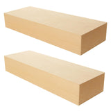 ACXFOND 2 Pack Unfinished Basswood Carving Blocks, 12x4x2Inch Large Bass Wood Blocks for Wood Carving for Home, Crafts, Class, Arts, Christmas DIY Supplies