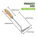 Berry&Bird Sickle Hoe Crack Weeder, Stainless Steel Japanese Weeding Sickle