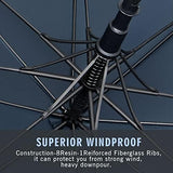 ZOMAKE Automatic Open Extra Large Golf Umbrella 51/54/62/68 Inch, Double Canopy Vented Windproof Oversize Stick Umbrellas for Rain