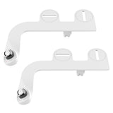 Bio Bidet SlimEdge 2 Pack Bidet Attachment for Toilet, Non Electric, Self Cleaning Dual Nozzles for Front and Rear Cold Water Wash, Adjustable Water Pressure, Ultra Thin Design, White
