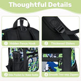 Youth Baseball Bag, Softball Bag for Girls & Boys, Kids Tball Backpack with Shoes Compartment