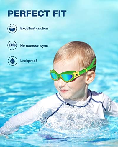 ZIONOR Kids Swim Goggles, G1 MINI UV Protection Anti-Fog Polarized Swimming Goggles for Age 6-14