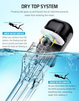 Greatever Full Face Snorkel Mask, Snorkeling Gear for Adults with Latest Dry Top Breathing System and Detachable Camera Mount, Foldable Snorkel Mask Adult, Snorkels Anti-Fog & Anti-Leak