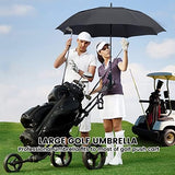 ZOMAKE Automatic Open Extra Large Golf Umbrella 51/54/62/68 Inch, Double Canopy Vented Windproof Oversize Stick Umbrellas for Rain