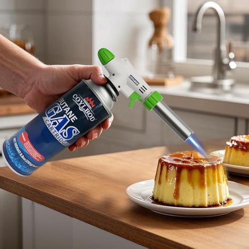 Butane Gas, Butane Fuel Canister, 99.99% Pure Butane Canister with Explosion Proof - RVR System, Butane Fuel for Camping Stove, Kitchen Torch Head (3 Can)