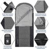 VENTURE 4TH Backpacking Sleeping Bag – XXL, Double and Single Sizes - Lightweight Warm & Cold Weather Sleeping Bags for Adults, Kids & Couples – Ideal for Hiking, Camping & Outdoor Adventures