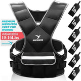 Empower Weighted Walking Vest for Women – Strengthen Muscles, Boost Bone Health, and Burn More Calories (fixed 8lbs, adjustable 4-10lbs or 10-16lbs)