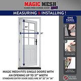 Magic Mesh Elite | Magnetic Screen Door, Heavy Duty, Magnetic Closure, Door Net, Patio Screen, Sliding Door Screen, Bug Screen for Doorways, Kid & Pet Friendly | Size 39" x 83" (Pack of 1)