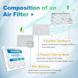 12x12x1 Air Filter MERV 11 (4-Pack) AC Furnace Pleated Filters MPR 1000 FPR 7 Dust Defense Replacement for Home (Exact Dimensions: 11.81"x11.81"x0.79")