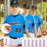 6 Pack Baseball Cooling Towels for Boys, White Sports Towels with Bags, 40"x12" Breathable Chilly Towel, Microfiber Towel for Baseball Sport Team Gift