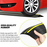 Jin&Bao Universal Garage Door Threshold Seal Strip 10FT Kit, Bottom Waterproof Rubber Weather Stripping Replacement（Yellow, 1 Adhesive）