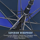 ZOMAKE Automatic Open Extra Large Golf Umbrella 51/54/62/68 Inch, Double Canopy Vented Windproof Oversize Stick Umbrellas for Rain