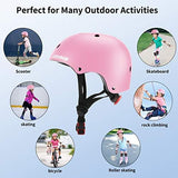 Kids Bike Helmet,Toddler Skateboard Helmets for Ages 2-3-5-8-14 Years Boys Girls，Adjustable Multi-Sport Bicycle Skateboarding Football Roller Skating Scooter Rollerblade Balance Bike Helmet