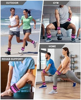 Fragraim Adjustable Ankle Weights 1-3/4/5/6/8/10/12/15/20 LBS Pair with Removable Weight for Jogging, Gymnastics, Aerobics, Physical Therapy
