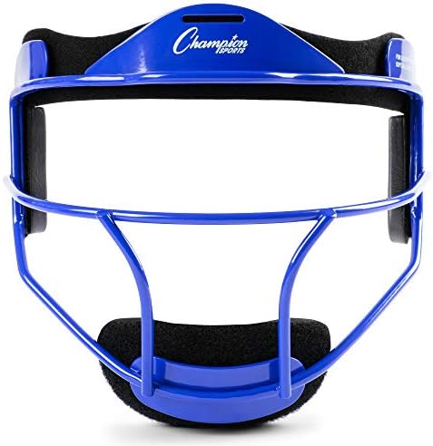 Champion Sports Steel Softball Face Mask - Classic Fielders Masks for Adults - Durable Head Guards - Premium Sports Accessories for Indoors and Outdoors - Multiple Styles
