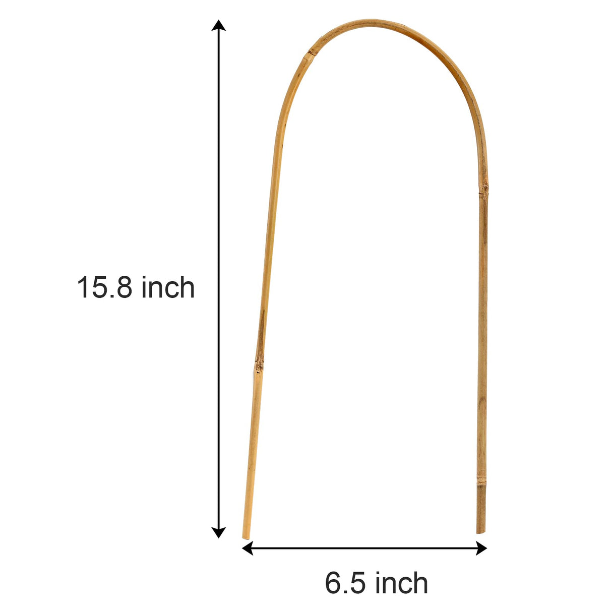 Coloch 20 Pack Bamboo U Trellis Support, 16 Inch U Loop Plant Stake Arch Garden Trellis for Potted Plants, Climbing Flowers and Vines, Ivy, Outdoor Planting