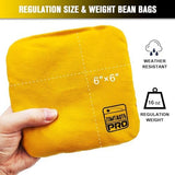 Dual Sided Corn Hole Bags Professional Cornhole Bags Set of 8 Regulation Corn Hole Bean Bags Slick and Stick