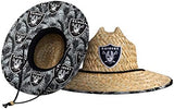FOCO Men's NFL Team Logo Floral Lifeguard Beach Straw Sun Hat