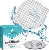 100 Pack, Disposable Shower Drain Hair Catcher Mesh Stickers