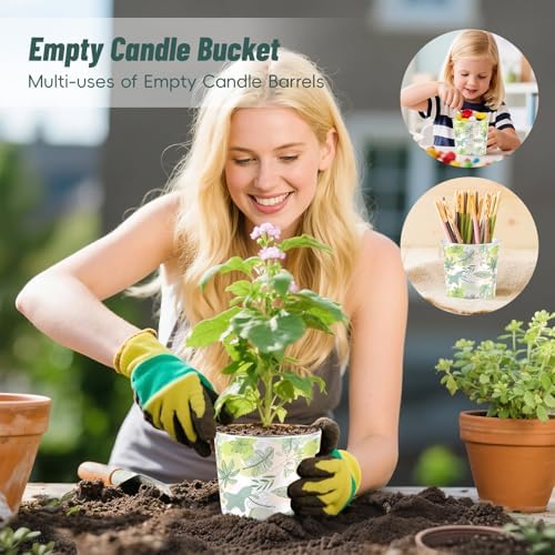 WarmEmbrace Citronella Candles Outdoor & Indoor, 40oz Large Citronella Candle 200H Burning Long Lasting, Soy Scented, 3-Wick Natural Soy Wax for Patio, Garden, Backyard, Camping, Cookout
